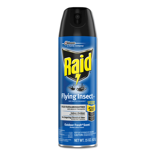 Raid Flying Insect Killer, 15 oz Aerosol Spray, 12/Carton (300816)