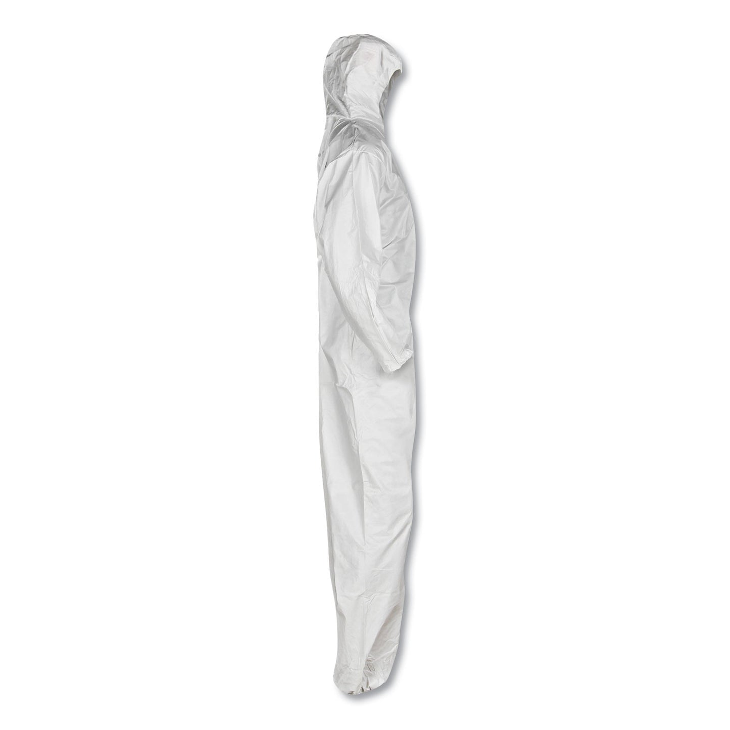 KleenGuard A20 Breathable Particle Protection Coveralls, Zipper Front, Large, White (49113)