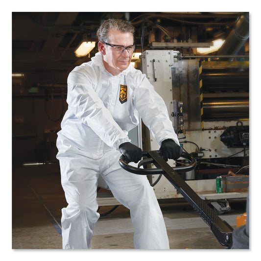 KleenGuard A20 Breathable Particle Protection Coveralls, Zip Closure, 3X-Large, White (49116)