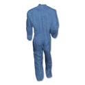 KleenGuard A60 Elastic-Cuff, Ankle and Back Coveralls, Large, Blue, 24/Carton (45003)