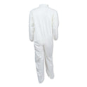 KleenGuard A40 Elastic-Cuff and Ankles Coveralls, White, Large, 25/Carton (44313)
