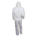 KleenGuard A20 Breathable Particle Protection Coveralls, Zipper Front, Large, White (49113)