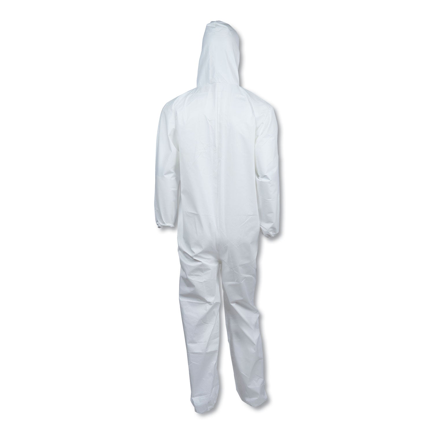 KleenGuard A40 Elastic-Cuff and Ankles Hooded Coveralls, 2X-Large, White, 25/Carton (44325)