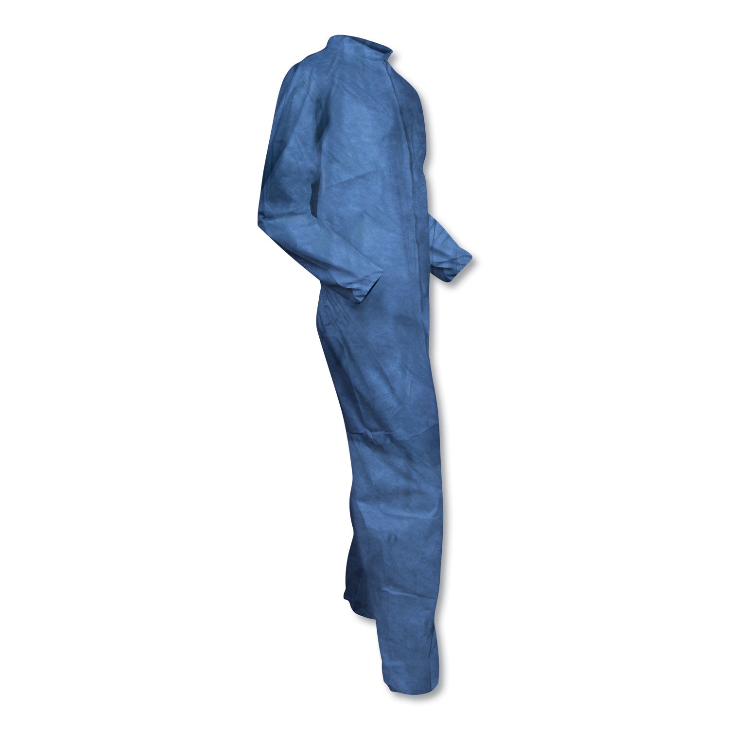 KleenGuard A60 Elastic-Cuff, Ankle and Back Coveralls, Large, Blue, 24/Carton (45003)