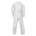 KleenGuard A20 Elastic Back Wrist/Ankle Coveralls, X-Large, White, 24/Carton (49102)