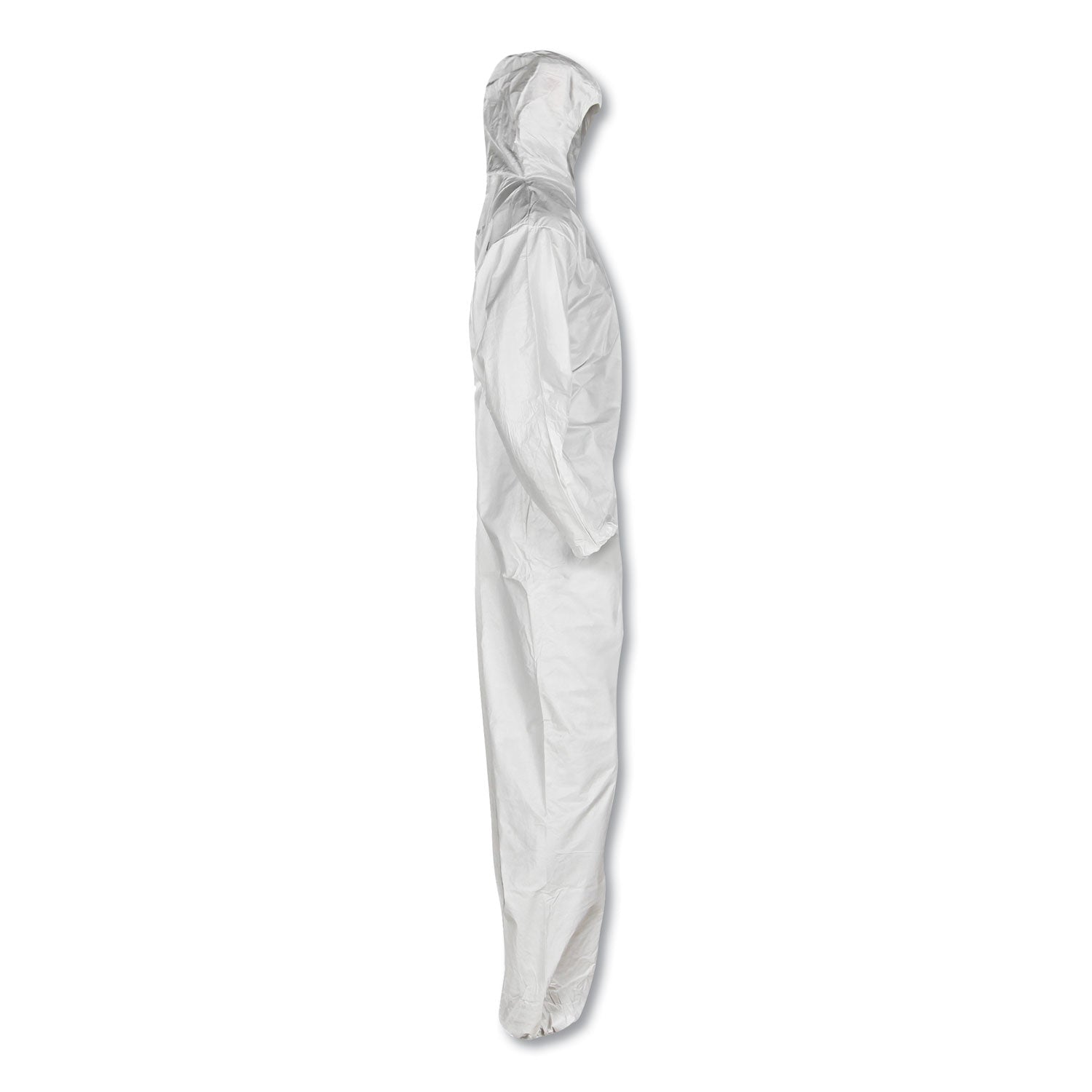 KleenGuard A30 Elastic-Back and Cuff Hooded Coveralls, X-Large, White, 25/Carton (46114)