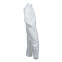 KleenGuard A40 Elastic-Cuff and Ankles Coveralls, White, Large, 25/Carton (44313)