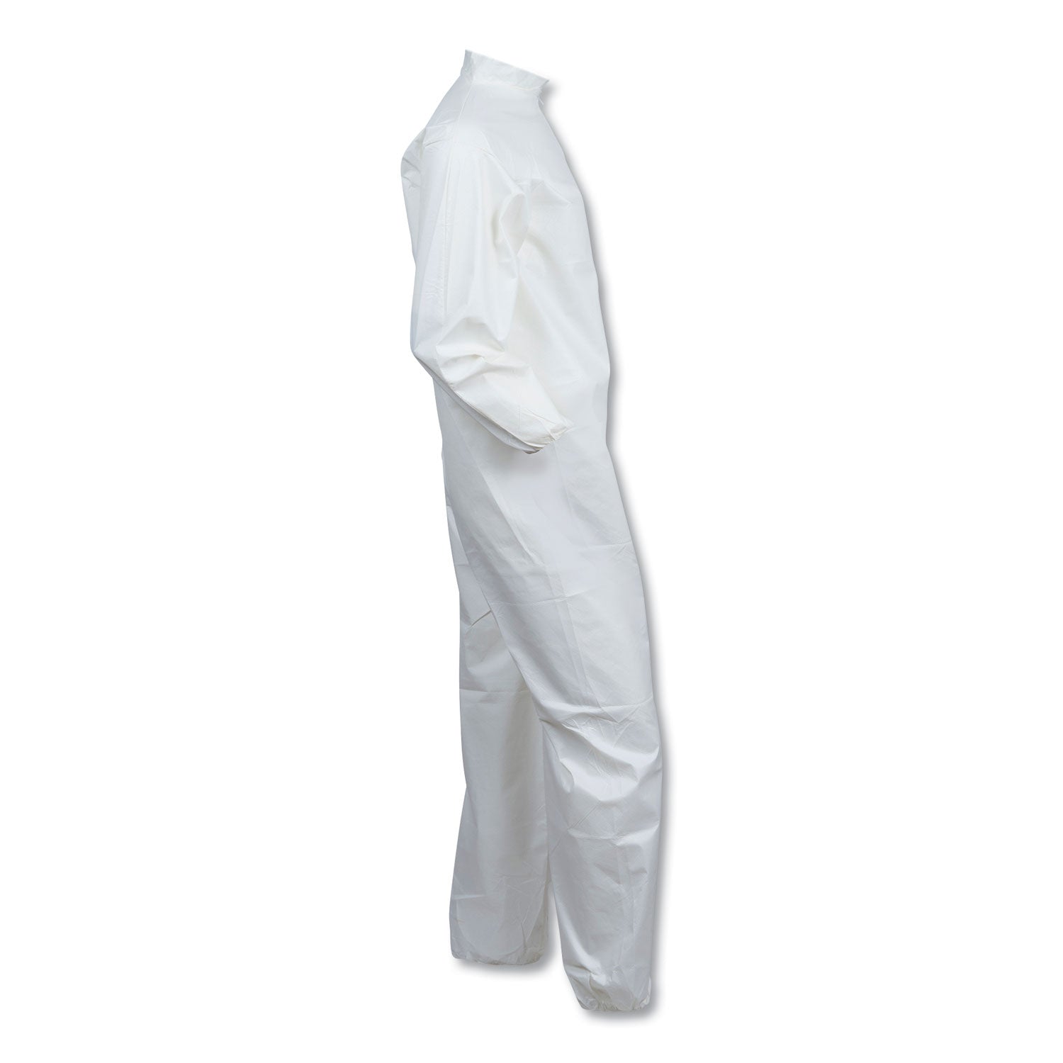 KleenGuard A40 Elastic-Cuff and Ankles Coveralls, White, Large, 25/Carton (44313)