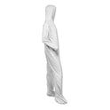 KleenGuard A40 Elastic-Cuff, Ankle, Hood and Boot Coveralls, X-Large, White, 25/Carton (44334)