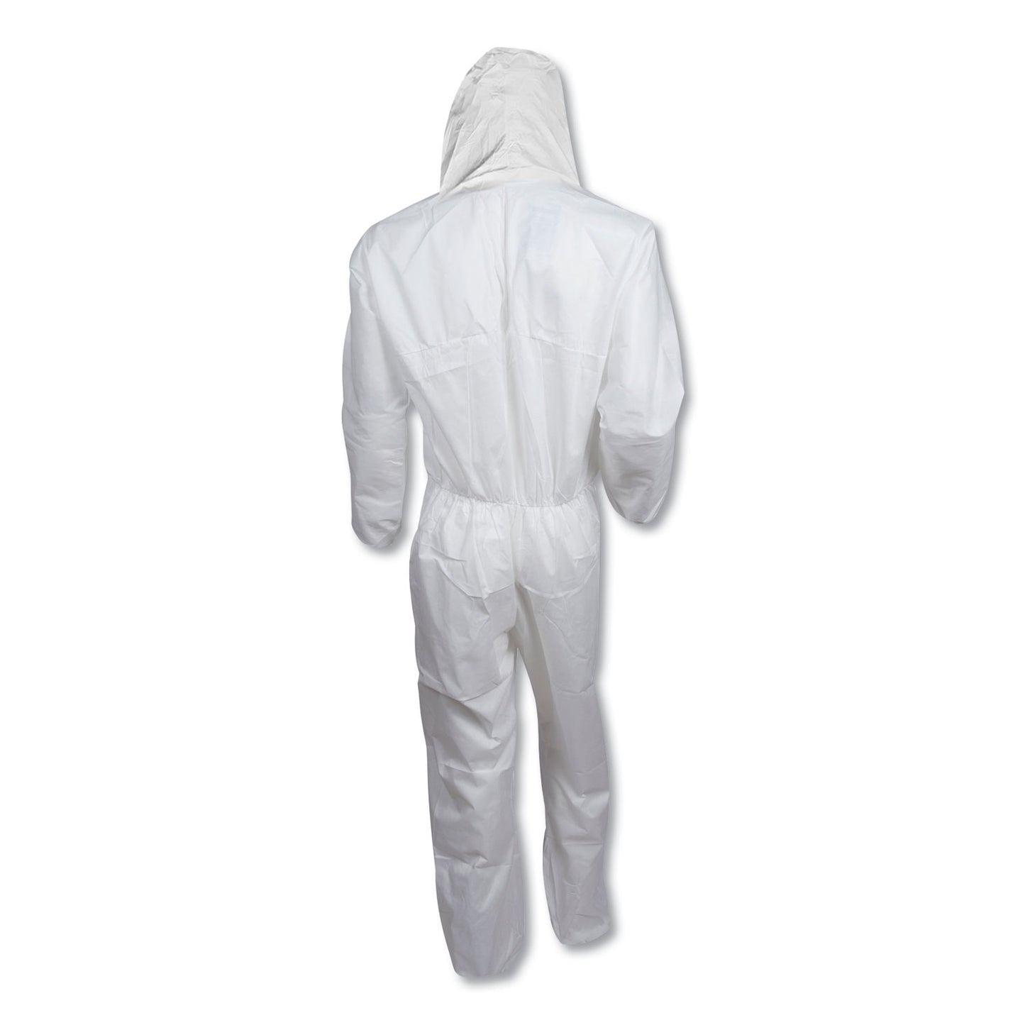 KleenGuard A20 Elastic Back, Cuff and Ankles Hooded Coveralls, 4X-Large, White, 20/Carton (49117)