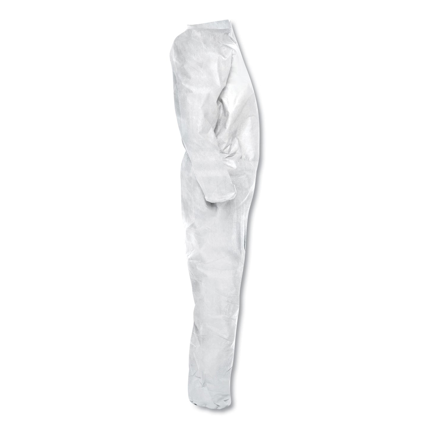 KleenGuard A20 Elastic Back Wrist/Ankle Coveralls, X-Large, White, 24/Carton (49102)