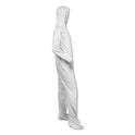 KleenGuard A40 Elastic-Cuff, Ankle, Hood and Boot Coveralls, 2X-Large, White, 25/Carton (44335)