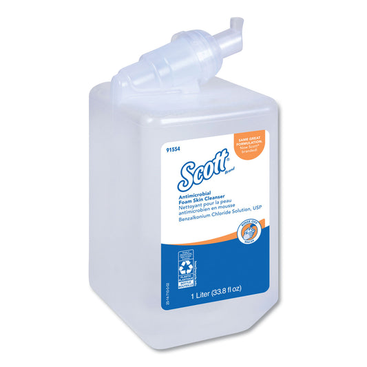 Scott Antimicrobial Foam Skin Cleanser Refill, Fresh Scent, 1,000 mL (91554)