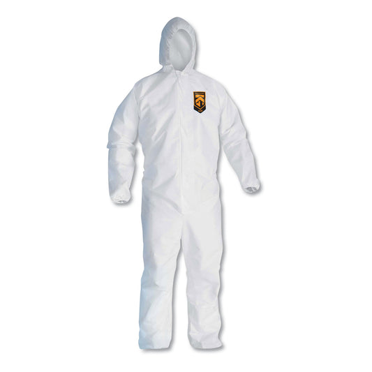 KleenGuard A20 Breathable Particle Protection Coveralls, Zip Closure, 2X-Large, White (49115)