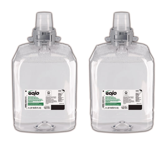 GOJO Green Certified Foam Hand Cleaner Refill, Unscented, 2,000 mL, 2/Carton (526502)