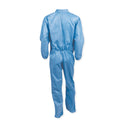 KleenGuard A20 Coveralls, MICROFORCE Barrier SMS Fabric, 2X-Large, Blue, 24/Carton (58505)