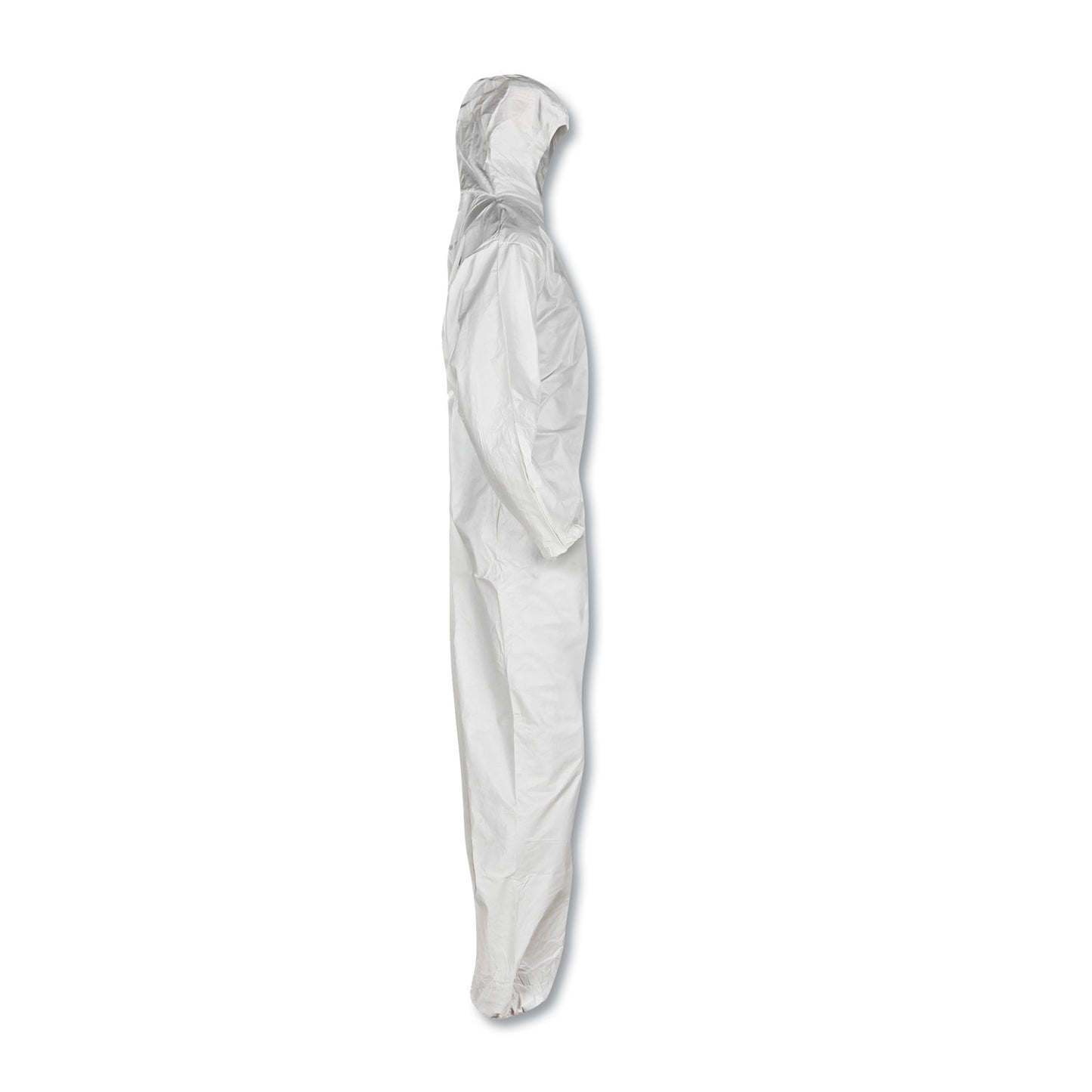 KleenGuard A20 Elastic Back, Cuff and Ankles Hooded Coveralls, 4X-Large, White, 20/Carton (49117)