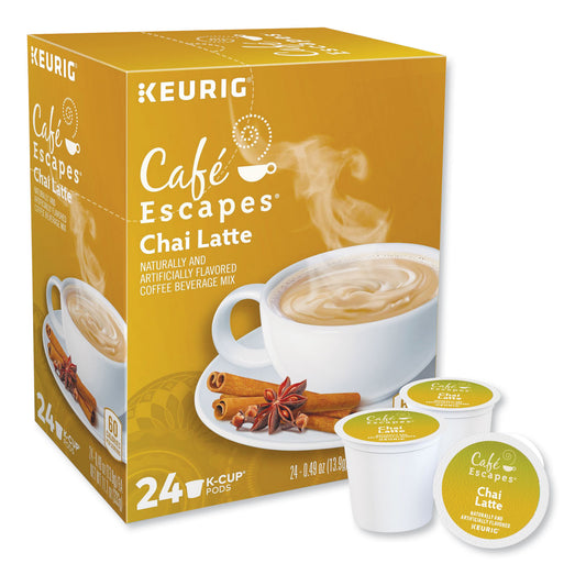 Keurig Cafe Escapes Chai Latte K-Cups, 96/Carton (6805CT)