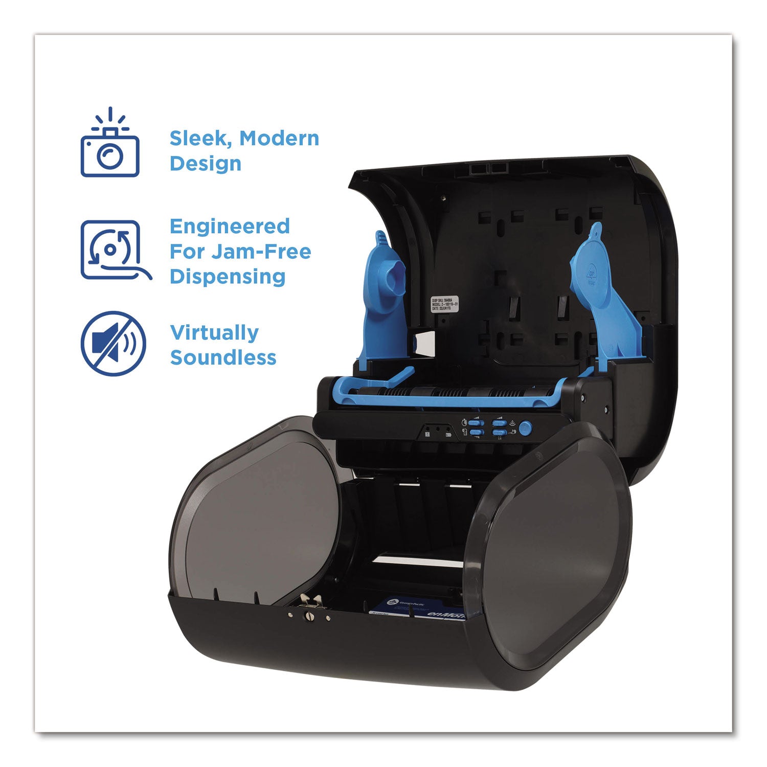 Georgia Pacific Professional enMotion Impulse 10 Automated Towel Dispenser, 9.25 x 14.6 x 14, Black (59488A)