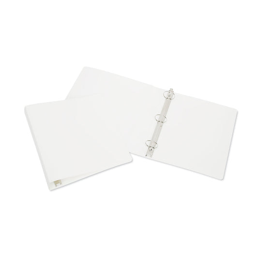 AbilityOne 7510014841761, SKILCRAFT 3-Ring Flexible Binder, 0.5" Capacity, 11 x 8.5, White