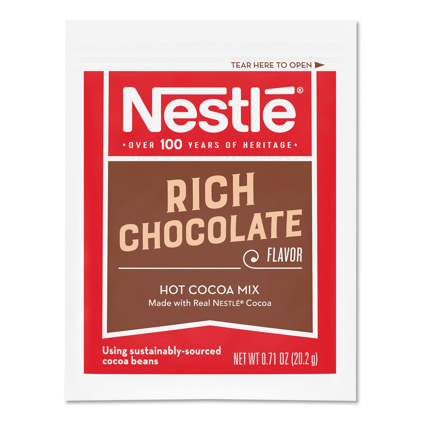 Nestle Hot Cocoa Mix, Rich Chocolate, .71oz, 50/Box (25485)