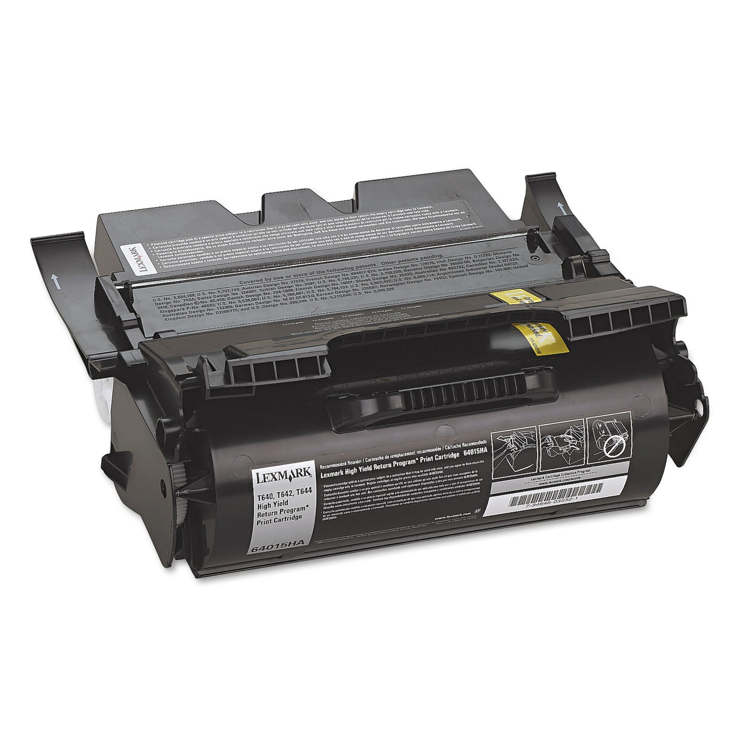 Lexmark 64015HA Return Program High-Yield Toner, 21,000 Page-Yield, Black