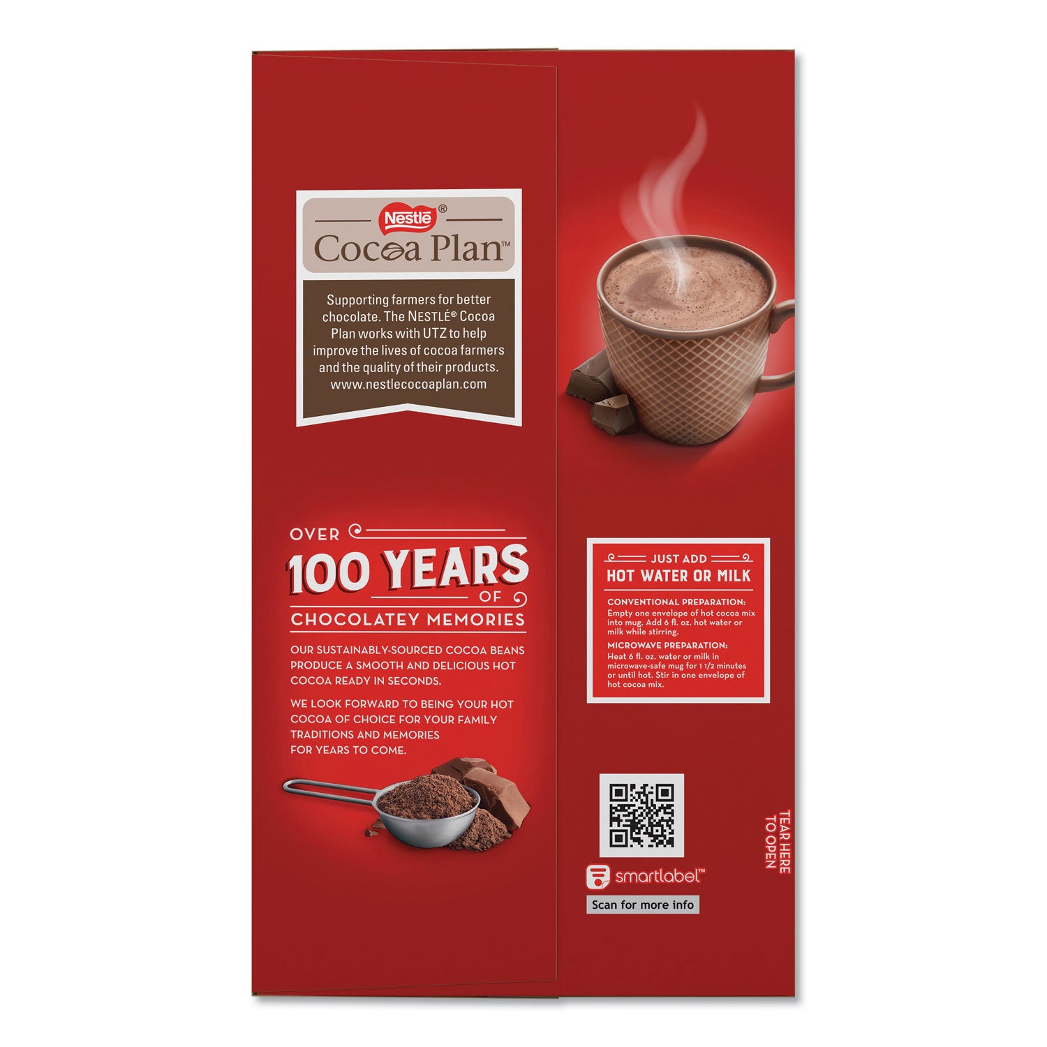 Nestle Hot Cocoa Mix, Dark Chocolate, 0.71 oz, 50/Box (70060)