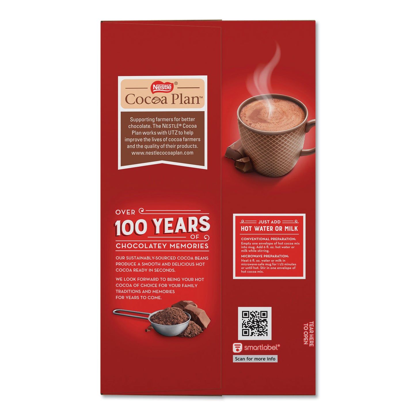 Nestle Hot Cocoa Mix, Rich Chocolate, .71oz, 50/Box (25485)