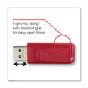 Verbatim Store 'n' Go USB Flash Drive, 8 GB, Red (95507)