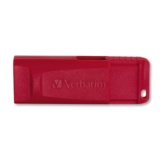 Verbatim Store 'n' Go USB Flash Drive, 128 GB, Red (98525)