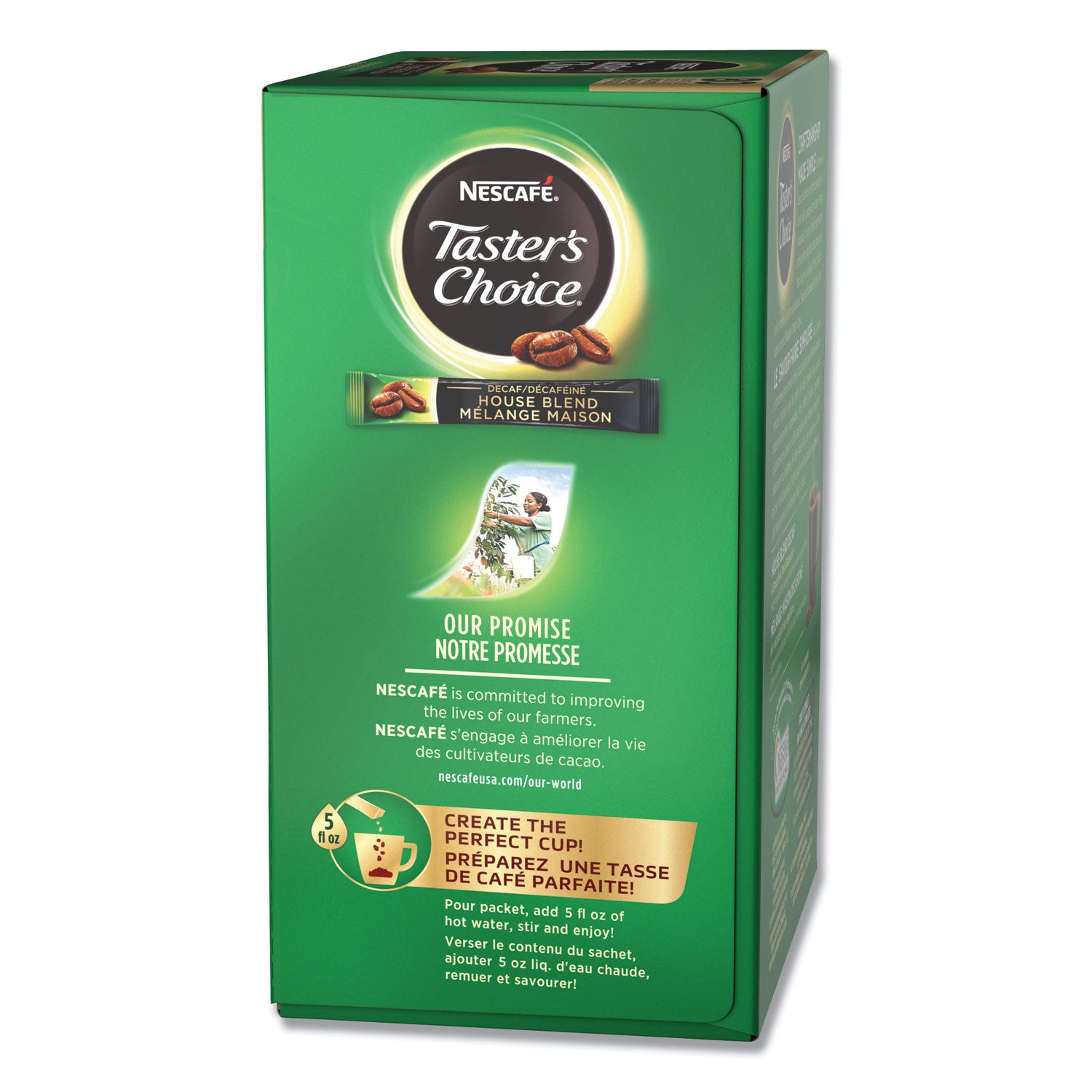 Nescaf Taster's Choice Stick Pack, Decaf, 0.06oz, 80/Box (66488)