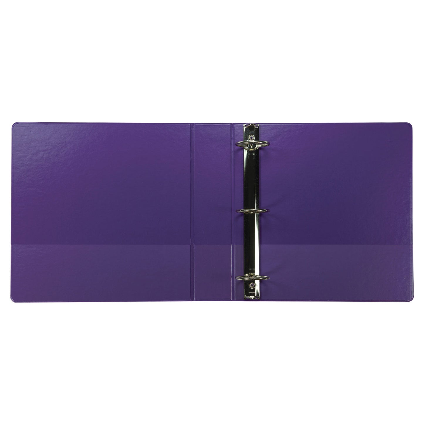 Samsill Earths Choice Plant-Based Durable Fashion View Binder, 3 Rings, 2" Capacity, 11 x 8.5, Purple, 2/Pack (U86608)