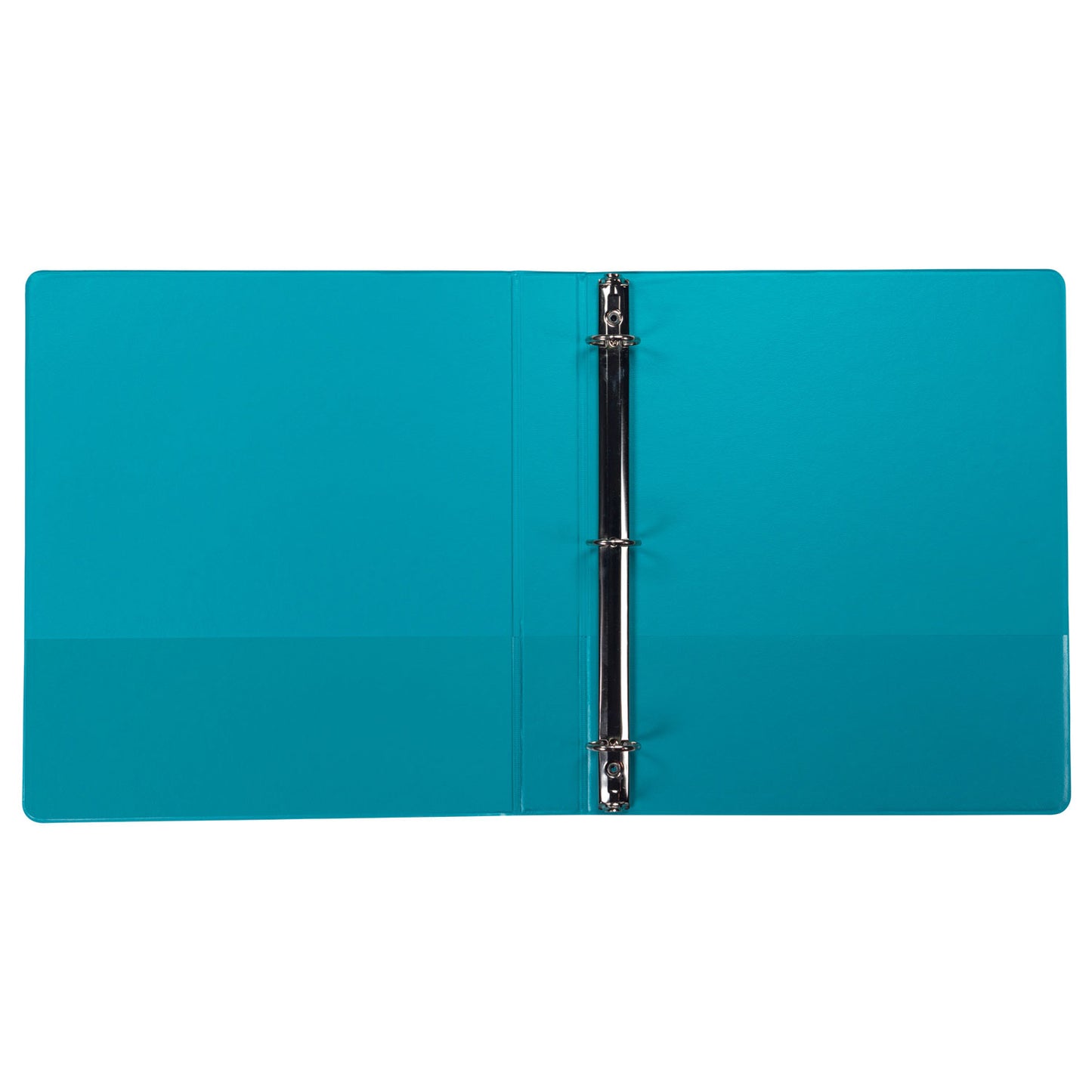 Samsill Earths Choice Plant-Based Durable Fashion View Binder, 3 Rings, 1" Capacity, 11 x 8.5, Turquoise, 2/Pack (U86377)