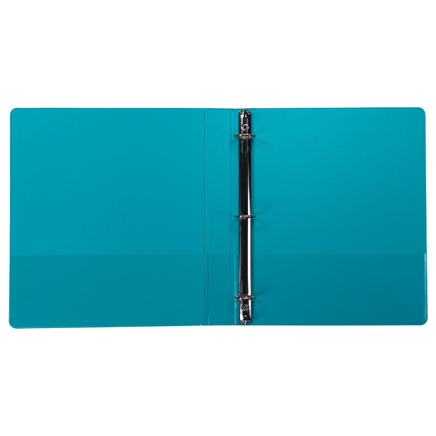 Samsill Earths Choice Plant-Based Durable Fashion View Binder, 3 Rings, 1" Capacity, 11 x 8.5, Turquoise, 2/Pack (U86377)