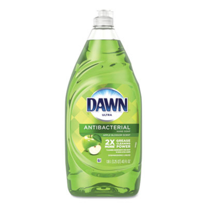 Dawn Ultra Antibacterial Dishwashing Liquid, Apple Blossom, 40 oz Bottle (91093EA)