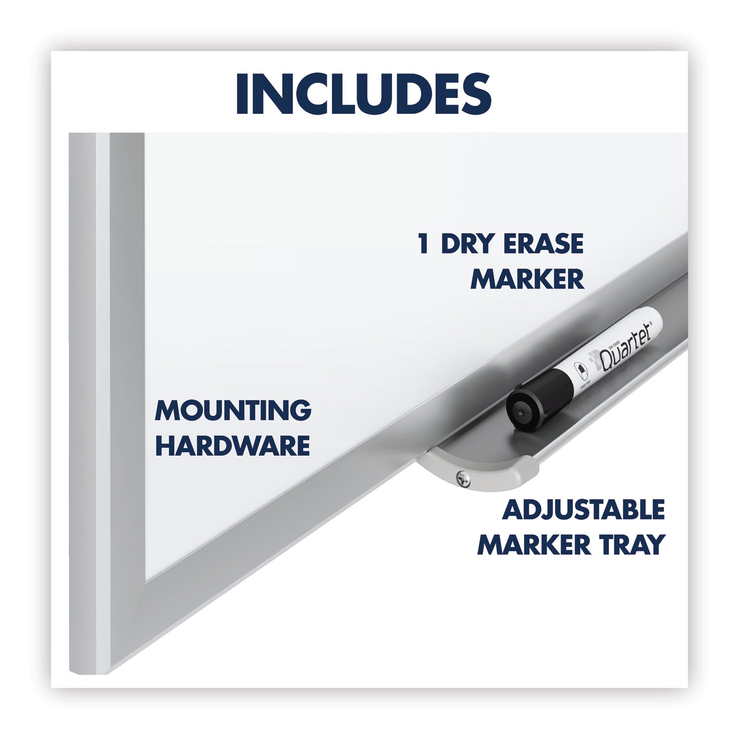 Quartet Classic Series Total Erase Dry Erase Boards, 24 x 18, White Surface, Silver Anodized Aluminum Frame (S531)