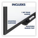 Quartet Classic Series Total Erase Dry Erase Boards, 36 x 24, White Surface, Black Aluminum Frame (S533B)