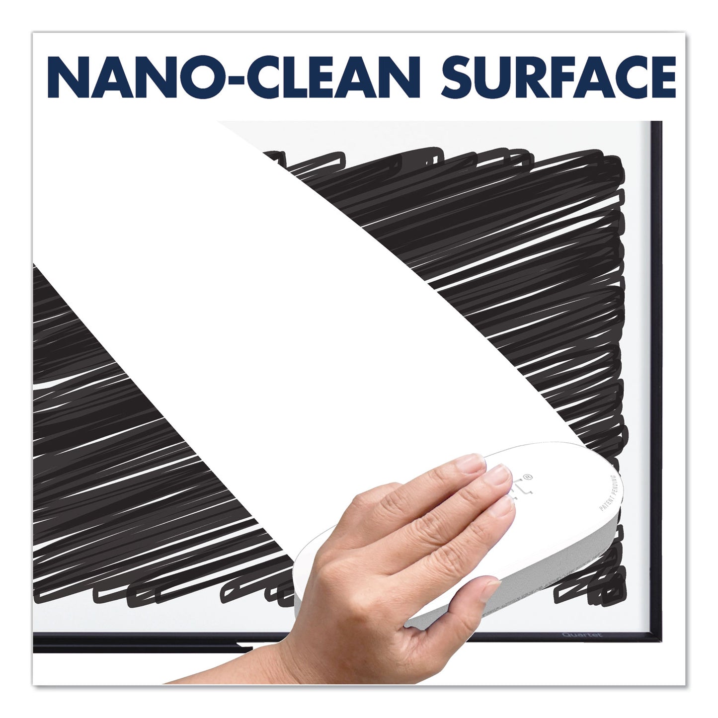 Quartet Classic Series Nano-Clean Dry Erase Board, 36 x 24, White Surface, Black Aluminum Frame (SM533B)