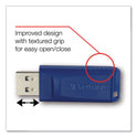 Verbatim Classic USB 2.0 Flash Drive, 16 GB, Blue, 5/Pack (99810)