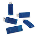 Verbatim Classic USB 2.0 Flash Drive, 16 GB, Blue, 5/Pack (99810)