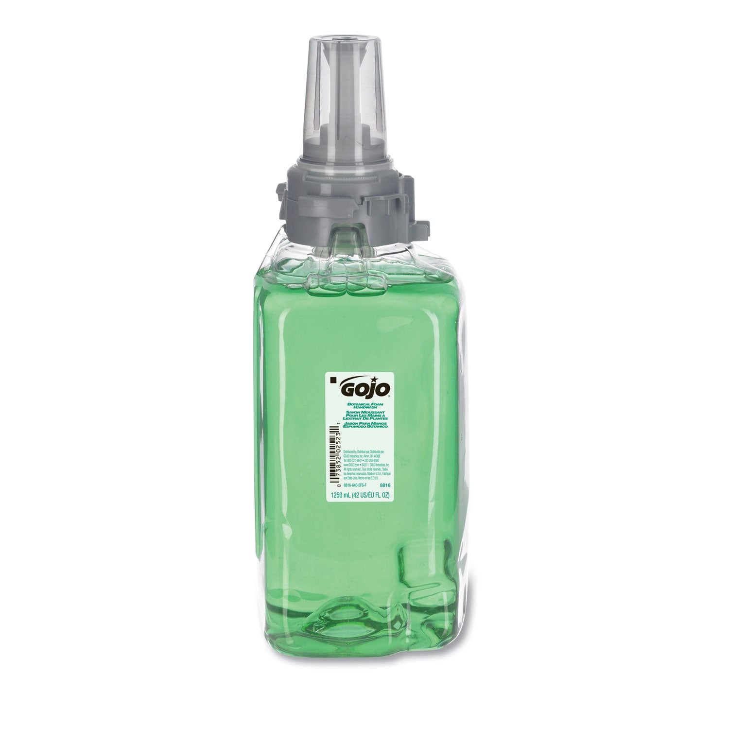 GOJO Botanical Foam Handwash Refill, For ADX-12 Dispenser, Botanical Scent, 1,250 mL, 3/Carton (881603CT)