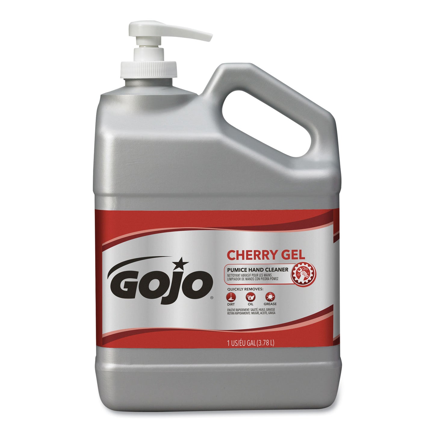 GOJO Cherry Gel Pumice Hand Cleaner, Cherry Scent, 1 gal (235802EA)