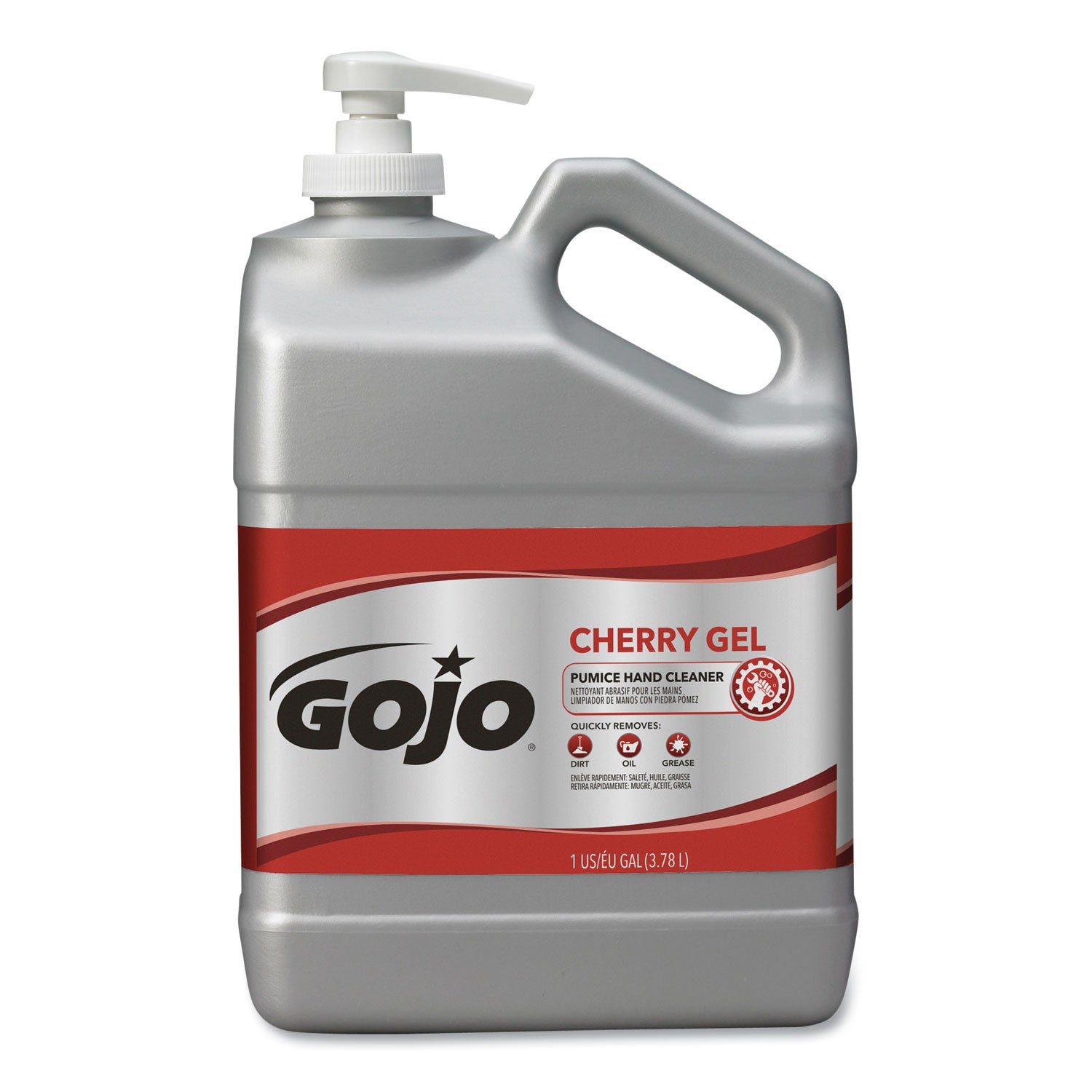 GOJO Cherry Gel Pumice Hand Cleaner, Cherry Scent, 1 gal (235802EA)