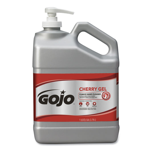 GOJO Cherry Gel Pumice Hand Cleaner, Cherry Scent, 1 gal (235802EA)