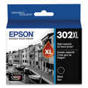 Epson T302XL020-S (T302XL) Claria High-Yield Ink, Black
