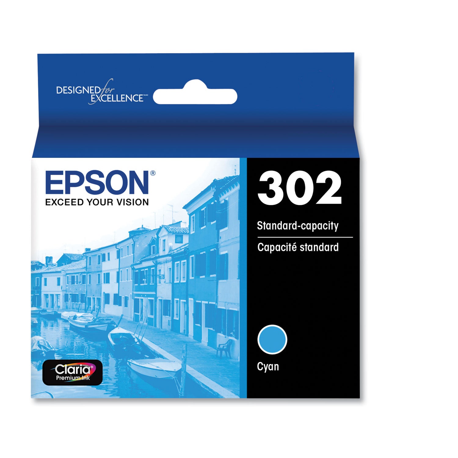 Epson T302220-S (T302) Claria Ink, Cyan