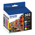Epson T302520-S (T302) Claria Ink, Cyan/Magenta/Photo Black/Yellow