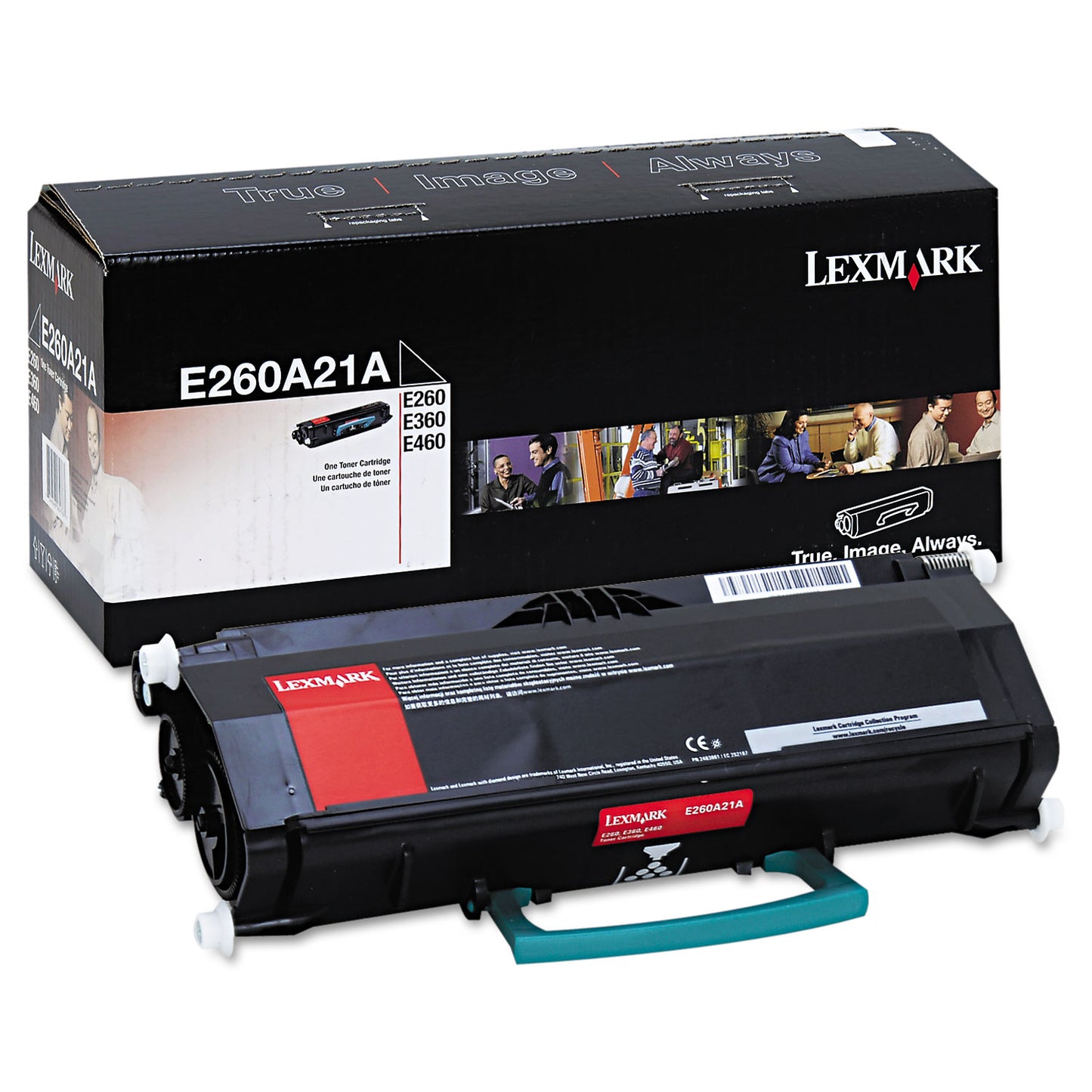 Lexmark E260A21A Toner, 3,500 Page-Yield, Black