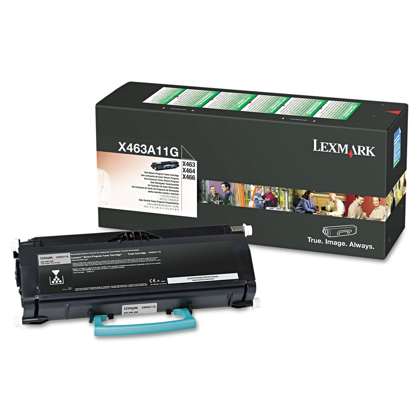 Lexmark X463A11G Return Program Toner, 3,500 Page-Yield, Black