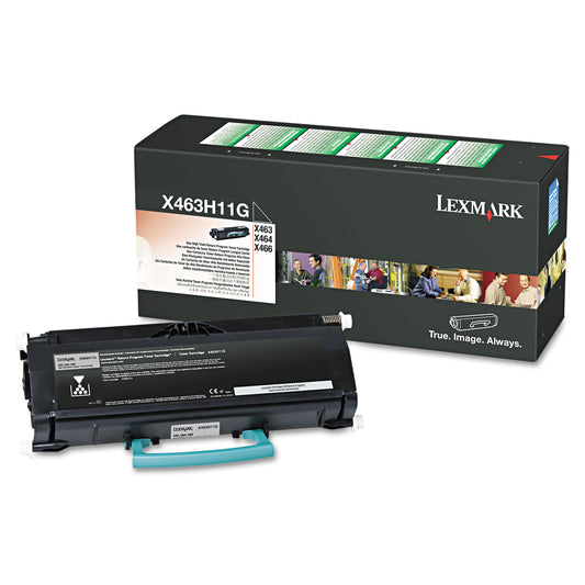 Lexmark X463H11G Return Program High-Yield Toner, 9,000 Page-Yield, Black